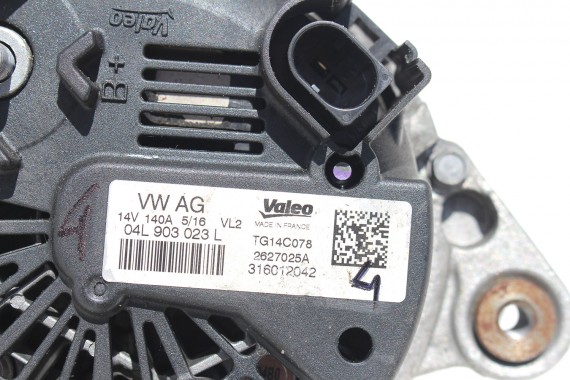 VW AUDI SEAT SKODA ALTERNATOR 140A 04L903023L 04L 903 023 L producent VALEO 1.6 2.0 TDi diesel