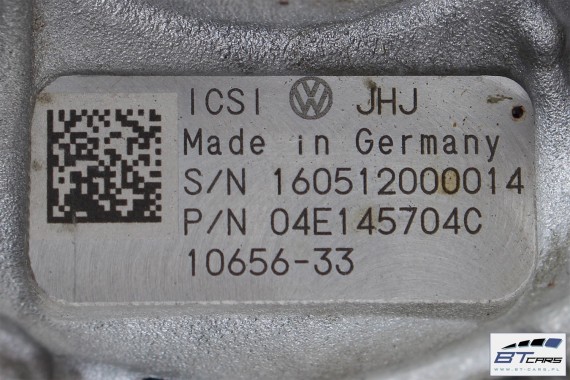 VW AUDI SEAT SKODA TURBINA TURBOSPRĘŻARKA 04E145704C 04E 145 704 P C 04E145704P 04E145721B 04E145721F 04E 145 721 B F  1.4 TSi