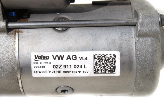 VW AUDI SEAT SKODA ROZRUSZNIK 02Z911024L 02Z911024B 02Z911021K silnik diesel 1.6 TDi skrzynia manualna producent Valeo