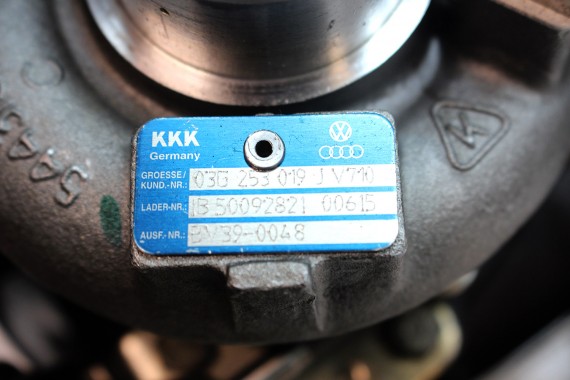 AUDI VW TURBINA TURBOSPRĘŻARKA 03G253019J 03G253019JX  1.9 TDi diesel 03G 253 019 J 03G 253 019 JX
