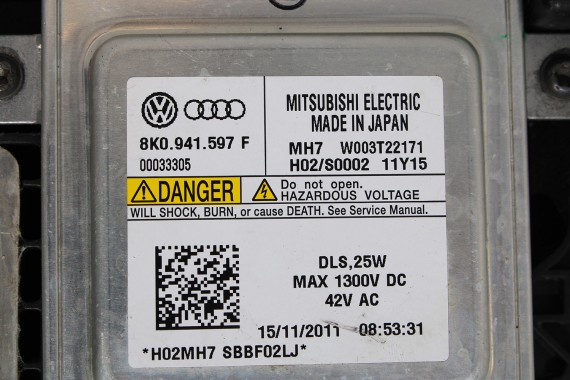 AUDI A5 8T CABRIO PRZÓD maska błotniki zderzak pas przedni błotnik lampy Xenon Led 8F LY9C 8T0941004AN 8T0941030AN 8T0941029AN