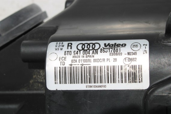 AUDI A5 8T CABRIO PRZÓD maska błotniki zderzak pas przedni błotnik lampy Xenon Led 8F LY9C 8T0941004AN 8T0941030AN 8T0941029AN