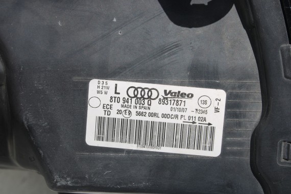 AUDI A5 8T CABRIO PRZÓD maska błotniki zderzak pas przedni błotnik lampy Xenon Led 8F LY9C 8T0941004AN 8T0941030AN 8T0941029AN