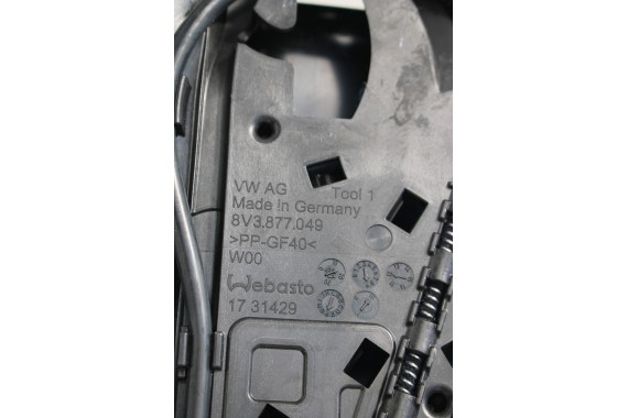 VW GOLF VII 7 SZYBERDACH DACH SZKLANY solar solardach 5G6877049C 5G6877049B MECHANIZM dachu 5G6877071 8V3877049 5G 5G6877049