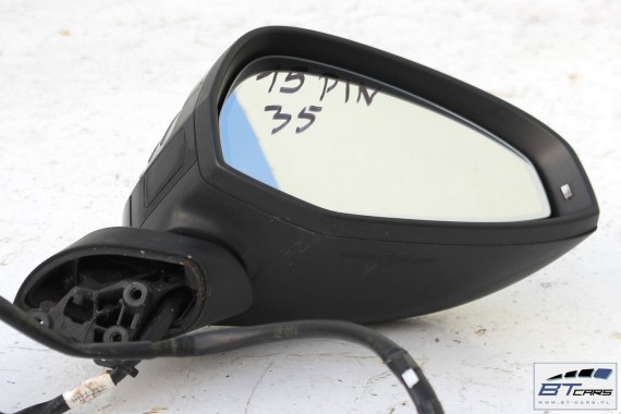 AUDI A4 LUSTERKO DRZWI PRAWE 8W 2015- pasażera 15 pin LY9B czarny brylantowy zewnętrzne pinów kabli przewodów 15pin 8W1857410