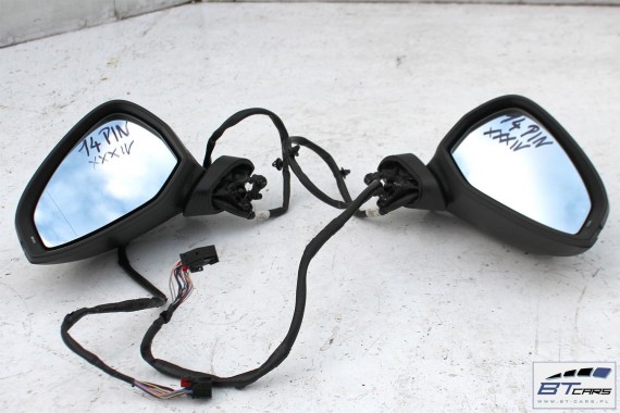 AUDI A4 LUSTERKO DRZWI PRAWE 14 pin 8W 2015- zewnętrzne pinów kabli przewodów 14pin LY9B - czarny brylantowy 8W1857410 8W0857536