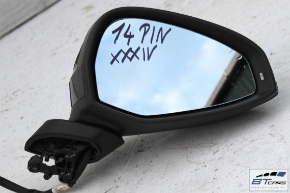 AUDI A4 LUSTERKO DRZWI PRAWE 14 pin 8W 2015- zewnętrzne pinów kabli przewodów 14pin LY9B - czarny brylantowy 8W1857410 8W0857536