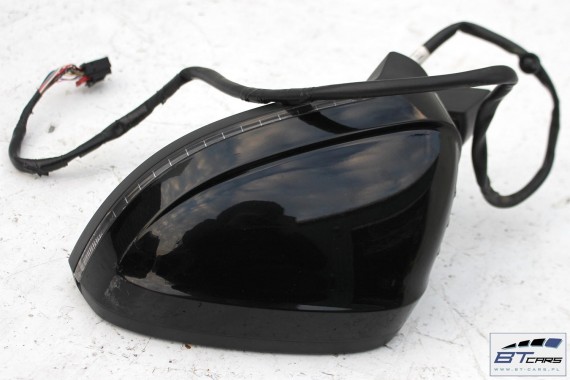 AUDI A4 LUSTERKO DRZWI LEWE el. skł. 14pin 8W zewnetrzne LY9B brylantowy czarny 14 pin pinów kabli przewodów 8W1857409 8W0857527