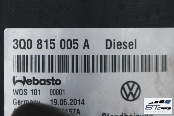 VW PASSAT B8 OGRZEWANIE POSTOJOWE WEBASTO + PILOT diesel 3Q0815005A 5Q0963513 3Q0 815 005 A 5Q0 963 513 3Q0815005A 3Q0815005A