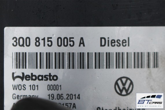 VW PASSAT B8 OGRZEWANIE POSTOJOWE WEBASTO + PILOT diesel 3Q0815005A 5Q0963513 3Q0 815 005 A 5Q0 963 513