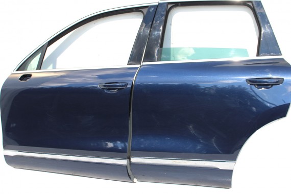 VW TOUAREG 7P LH5X DRZWI STRONA LEWA PRZÓD + TYŁ lewe przednie + tylne 2 sztuki niebieski PORSCHE CAYENNE 7P0831055 7P0833055