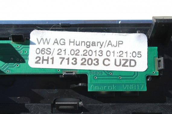 VW AMAROK GAŁKA ZMIANY BIEGÓW AUTOMAT 2H1713203C 2H1 713 203 C  2H UZD  - czarny satynowy / alu 2H1713203A 2H1713203C 2H1713203