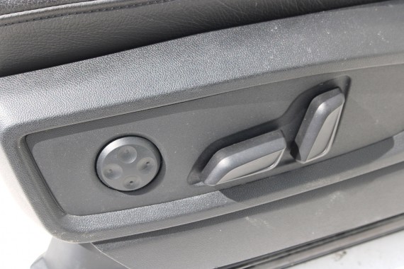 AUDI Q5 FOTELE KOMPLET FOTELI siedzeń siedzenia fotel tapicerka 80A skóra kolor czarny