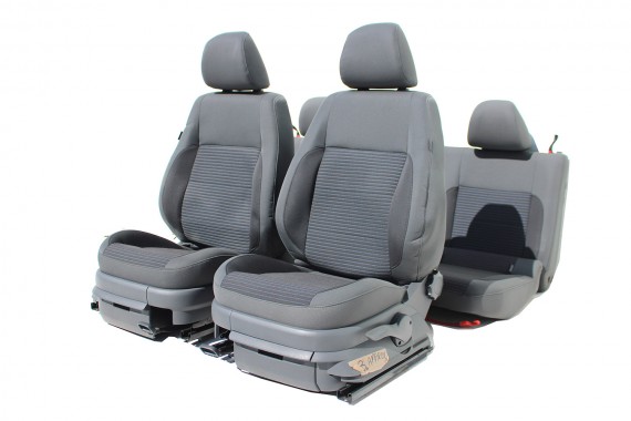 VW AMAROK FOTELE KOMPLET FOTELI siedzeń siedzenia fotel tapicerka 2H welur kolor czarny 2H 60 kilometrów