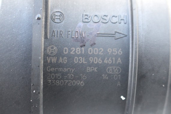VW AUDI PRZEPŁYWKA PRZEPŁYWOMIERZ 03L906461A 03L 906 461 masowy powietrza 03L906461A TDi diesel 03L906461A 03L906461A 03L906461