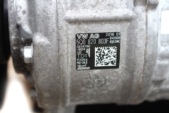 VW AUDI SEAT SKODA POMPA KLIMATYZACJI KLIMY 5Q0820803F 5Q0820803A 5Q0820803C 5Q0820803 5Q0820803K 5Q0 820 803 F sprężarka DENSO