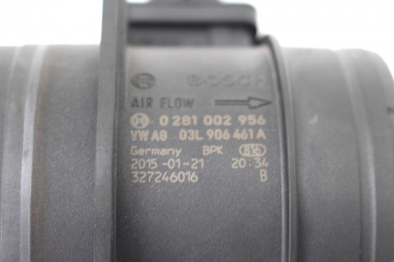 VW AUDI SKODA PRZEPŁYWKA PRZEPŁYWOMIERZ 03L906461A 03L 906 461 A masowy powietrza 03L906461A TDi diesel 03L906461A 03L906461A