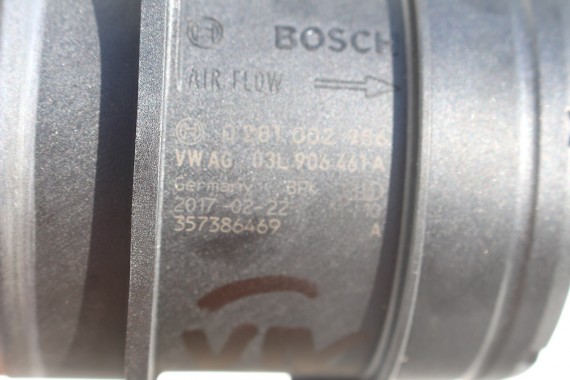 VW AUDI SKODA PRZEPŁYWKA PRZEPŁYWOMIERZ 03L906461A 03L 906 461 A masowy powietrza 03L906461A TDi diesel 03L906461A 03L906461A