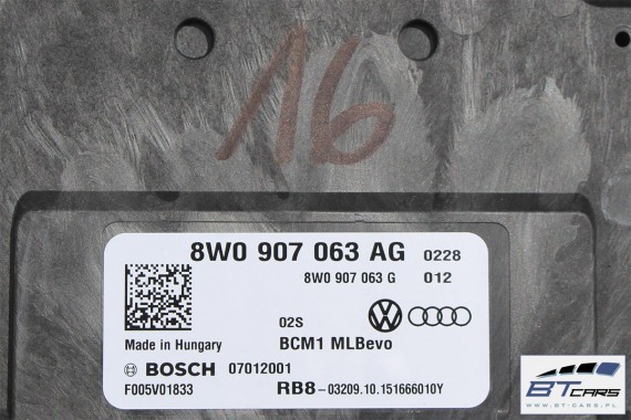 AUDI A4 A5 Q7 MODUŁ STEROWNIK BORDNETZ BCM 8W0907063AG 8W0907063G 8W0 907 063 AG 8W0907063AH MOCY 8W 4M 8W0907063AG FULL LED