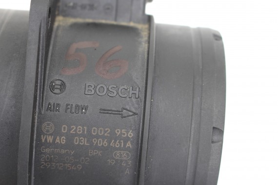VW AUDI PRZEPŁYWKA PRZEPŁYWOMIERZ 03L906461A 03L 906 461 masowy powietrza 03L906461A TDi diesel 03L906461A 03L906461A 03L906461