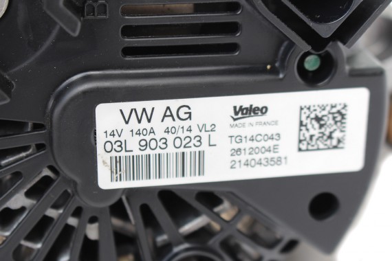 VW AUDI SEAT SKODA ALTERNATOR 140A 03L903023L 03L 903 023 L VALEO 2.0 TDi TG14C043 03L903023LX 03L903023L 03L903023L 03L903023L