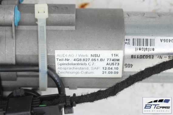 AUDI A7 KOMPLET SIŁOWNIKÓW KLAPY SIŁOWNIKI + MODUŁ 4G8827851B 4G8827852B 3D0959831D przycisk 4G8959107D sterownik 4G8959107