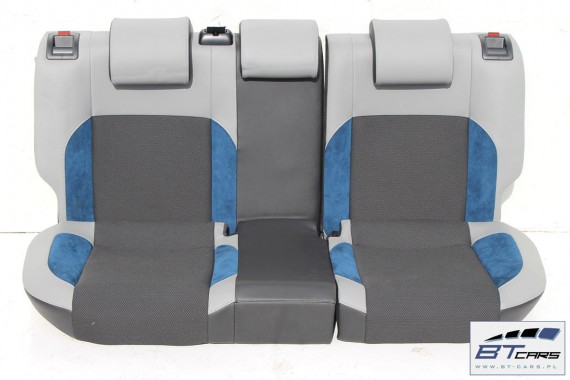 VW POLO FL GT LIFT FOTELE KOMPLET FOTELI siedzeń siedzenia tapicerka 6C 6C4 6C0 5-drzwiowy skóra welur kolor czarno-niebieskie