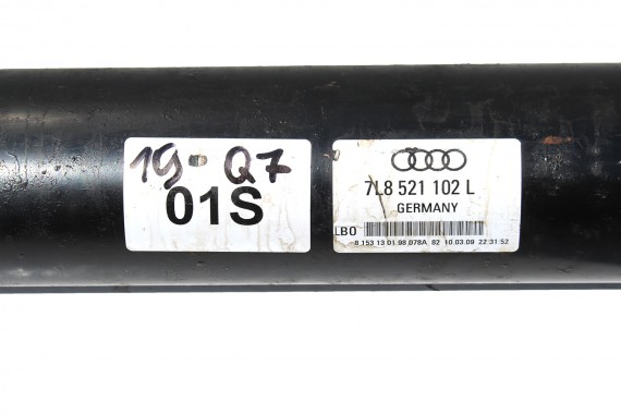 AUDI Q7 WAŁ TYLNY KARDANA 7L8521102L 7L8521102C 7L8521102G TYŁ NAPĘDOWY 7L8521102L 4L 7L8521102G 7L8521102C 7L8521102L 7L8521102