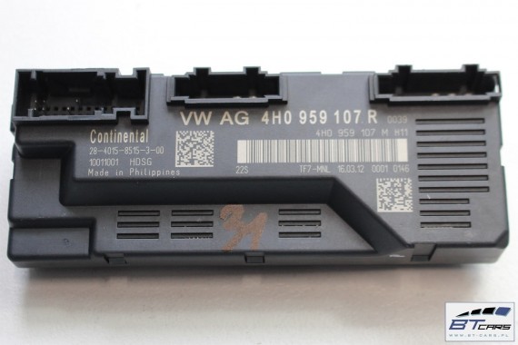 AUDI A8 KLAPA ELEKTRYCZNA SIŁOWNIK + MODUŁ STEROWNIK 4H 4H0827851A 4H0959107R 4H0 827 851 A 4H0827851D 4H0959107M 4H0959107P