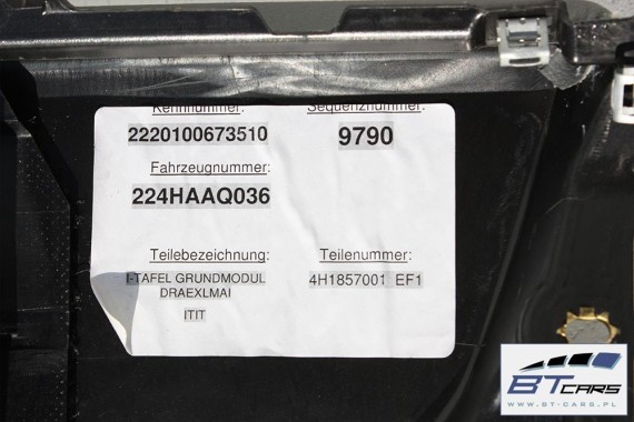 AUDI A8 KONSOLA DESKA ROZDZIELCZA KOKPIT PULPIT 4H 4H1857001 4H1 857 00 D4 szary EF1 stalowoszary 4H1857001 4H1857001 4H1857001