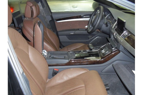 AUDI A8 FOTELE KOMPLET FOTELI siedzeń siedzenia tapicerka 4H D4 4H0 2010-2017 kolor brązowy skóra masaże wentylowane