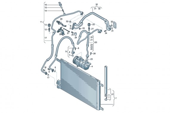VW GOLF 7 AUDI A3 RURKI...