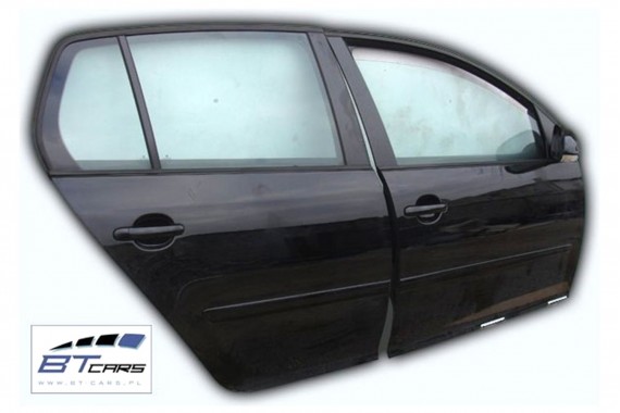 VW GOLF V 5 1K DRZWI PRAWE PRZÓD + TYŁ STRONA PRAWA przednie + tylne 2 sztuki czarne 1K4