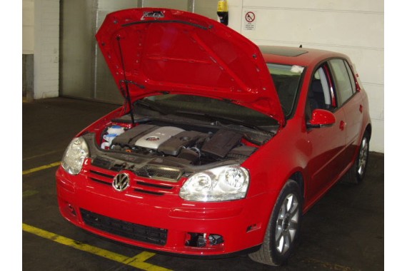 VW GOLF V 5 1K DRZWI LEWE PRZÓD + TYŁ STRONA LEWA przednie + tylne 2 sztuki czerwone 1K4