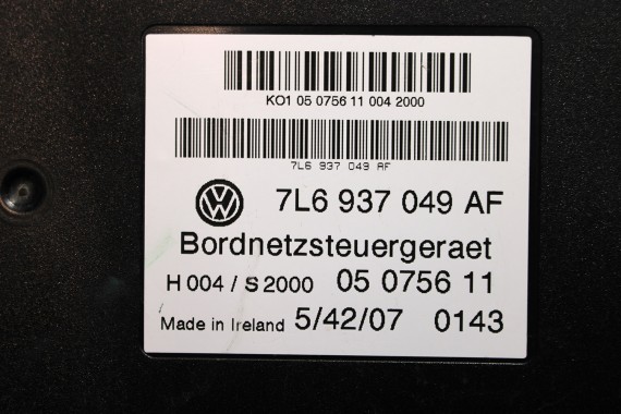 VW MODUŁ STEROWNIK BORDNETZ BCM 7L6937049AF MODUŁ MOCY ZASILANIA SIECI 7L6 937 049 AF TOUAREG 7L6 7L6937049AF 7L6937049AF