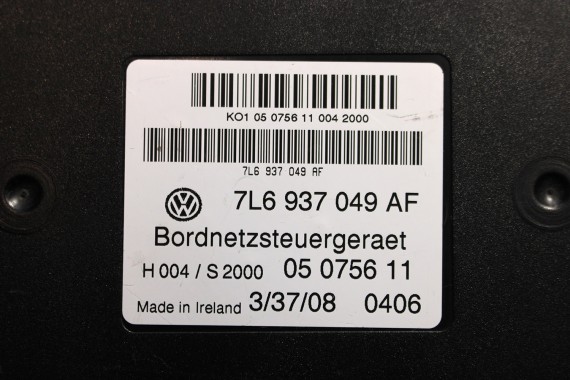 VW MODUŁ STEROWNIK BORDNETZ BCM 7L6937049AF MODUŁ MOCY ZASILANIA SIECI 7L6 937 049 AF TOUAREG 7L6 7L6937049AF 7L6937049AF