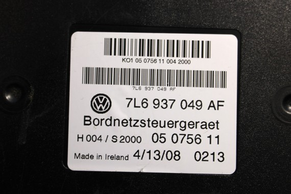 VW MODUŁ STEROWNIK BORDNETZ BCM 7L6937049AF MODUŁ MOCY ZASILANIA SIECI 7L6 937 049 AF TOUAREG 7L6 7L6937049AF 7L6937049AF