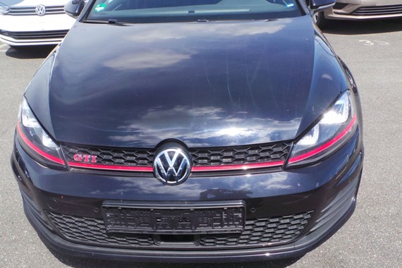 VW GOLF 7 VII GTi FOTELE KOMPLET FOTELI siedzeń siedzenia fotel tapicerka 5G 5G0 skóra czarny czerwony 5 drzwi 5G4 czerwona nić