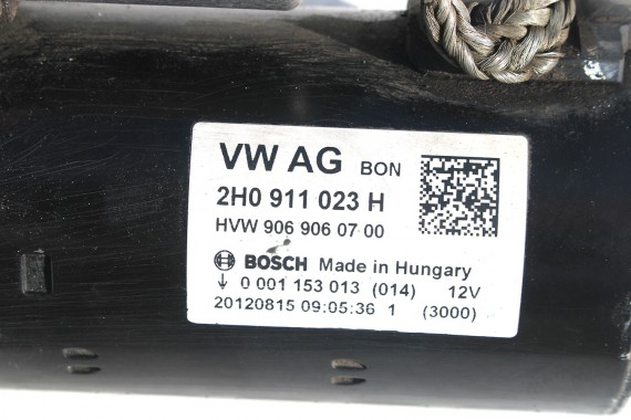 VW AMAROK CRAFTER ROZRUSZNIK 2H0911023H 2H0911023K 2H0 911 023 H 2.2KW 2H Bosch 2H0911023H 2H0911023K 2H0911023H 2H0911023KX