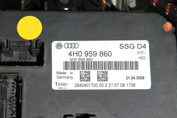 AUDI A8 D4 FOTELE FOTEL TYŁ TYLNE TAPICERKA kanapa tylna siedzisko 4H D4 2010-2017 czarne kolor czarny tapicerka