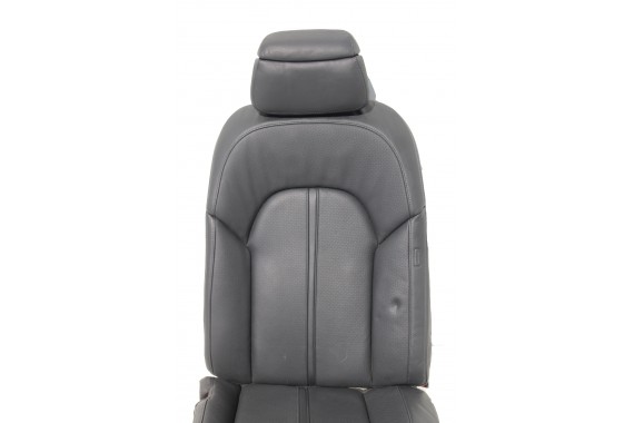 AUDI A8 D4 FOTELE FOTEL TYŁ TYLNE TAPICERKA kanapa tylna siedzisko 4H D4 2010-2017 czarne kolor czarny tapicerka
