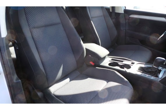 VW PASSAT B8 KOMBI FOTELE KOMPLET FOTELI siedzeń siedzenia tapicerka avant welur kolor czarno - niebieski 3G 3G9