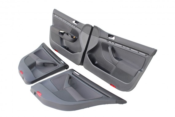 VW JETTA BOCZKI DRZWIOWE BOCZEK TAPICERKA 1K5 welur kolor antracyt 1K4867011 1K4867012 1K5867211 1K5867212 1K4867011 1K4867012