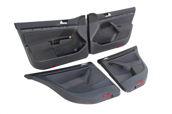 VW JETTA BOCZKI DRZWIOWE BOCZEK TAPICERKA 1K5 welur kolor antracyt 1K4867011 1K4867012 1K5867211 1K5867212 1K4867011 1K4867012