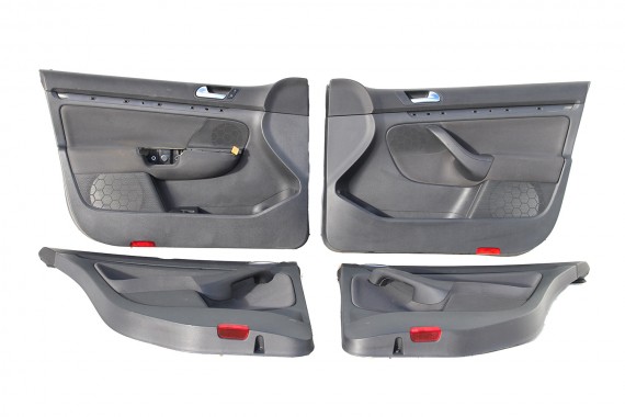 VW JETTA BOCZKI DRZWIOWE BOCZEK TAPICERKA 1K5 welur kolor antracyt 1K4867011 1K4867012 1K5867211 1K5867212 1K5867211 1K5867212