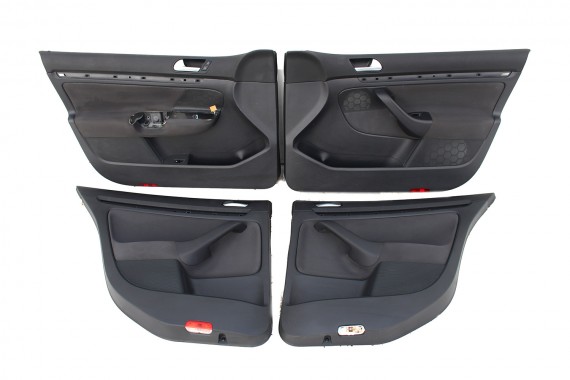 VW JETTA BOCZKI DRZWIOWE BOCZEK TAPICERKA 1K5 welur kolor antracyt 1K4867011 1K4867012 1K5867211 1K5867212 1K4867011 1K4867012