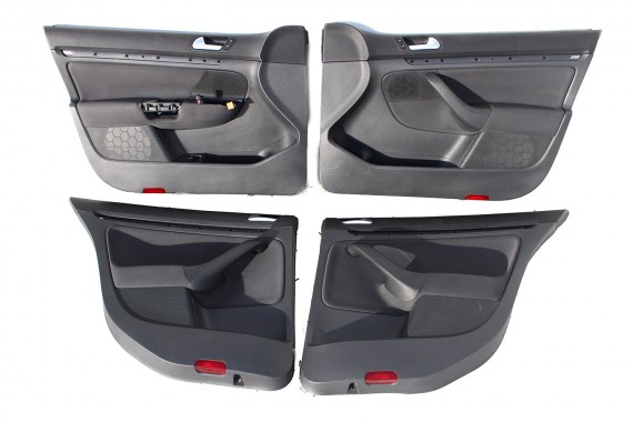 VW JETTA BOCZKI DRZWIOWE BOCZEK TAPICERKA 1K5 welur kolor antracyt 1K4867011 1K4867012 1K5867211 1K5867212 1K5867211 1K5867212