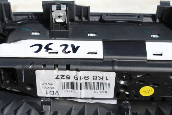 VW SCIROCCO FL zegar DODATKOWE ZEGARY LICZNIKI 1K8919527 1K8 919 527 1K8857200 1K8 857 200 LIFT 2014- 1K8919527 1K8919527