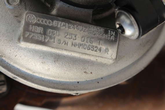 VW AUDI SKODA SEAT TURBINA TURBOSPRĘŻARKA 03L253016T 03L253016TX 1.6 TDi 03L 253 016 T 03L 253 016 TX Garrett diesel