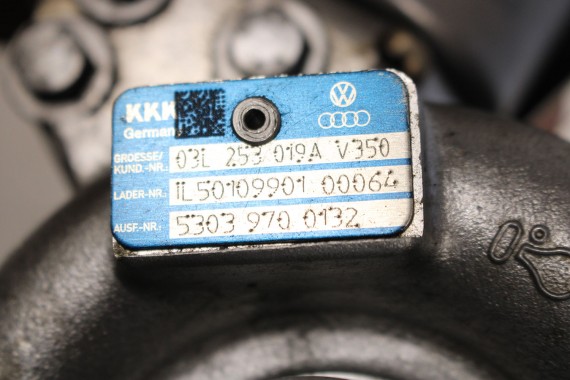 VW AUDI SKODA TURBINA TURBOSPRĘŻARKA 03L253019A 03L253019T 03L253019J 03L253016F 03L253010C 03L253056A 2.0 TDi diesel KKK